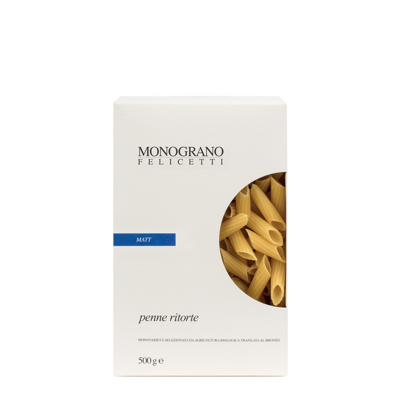 Pasta Penne Ritorte Monograno Felicetti 500 Grammi Pasta Penne Ritorte Monograno Felicetti 500 Grammi