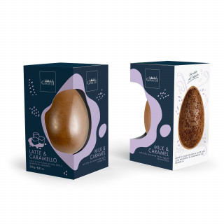 Uovo di Pasqua “Latte e Caramello” in cofanetto 250 Grammi