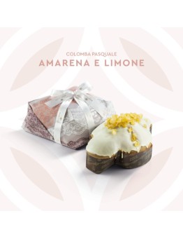 Colomba tradizionale a lievitazione naturale, con limoni e amarene.