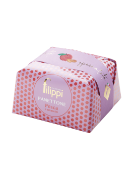 Panettone Pesche e Amaretti 500 Grammi