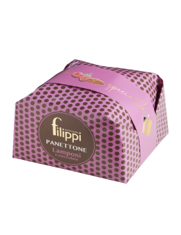 Panettone Lamponi e Cioccolato 500 Grammi