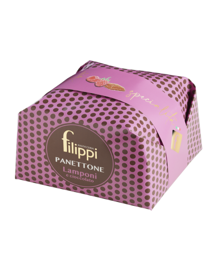 Panettone Lamponi e Cioccolato 500 Grammi