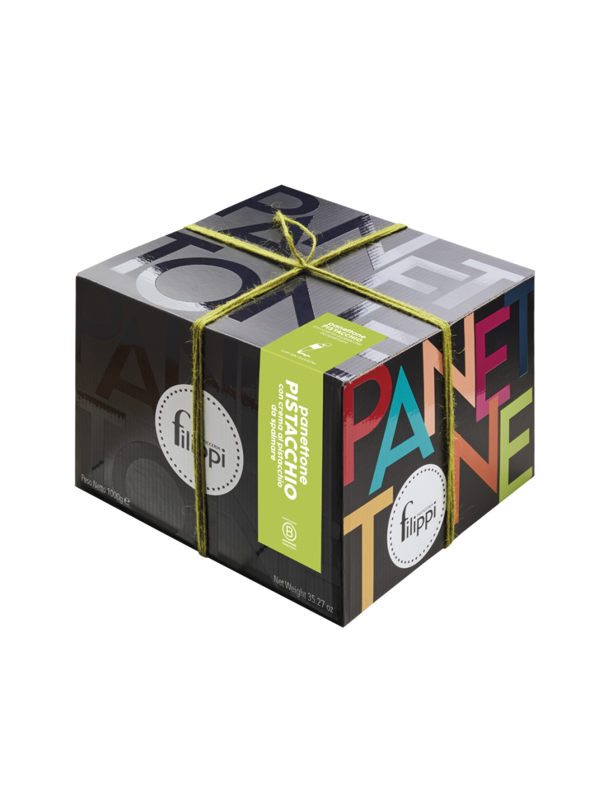 Panettone Pistacchio con Crema Spalmabile 1 Kg